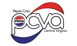 A logo showing a Pepsi globe with &ldquo;Pineapple-Cola&rdquo; and &ldquo;Cva&rdquo; words, plus a red swoosh and small &ldquo;Canada Virginia&rdquo; text.